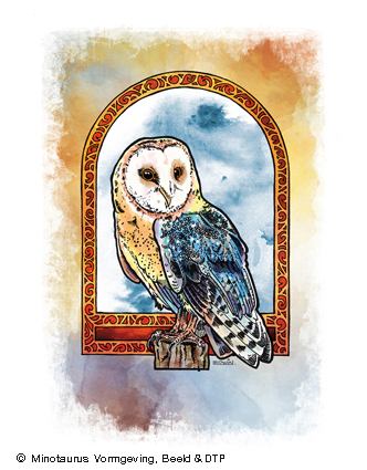 Minotaurus-Vormgeving-Boekillustratie-KERKUIL