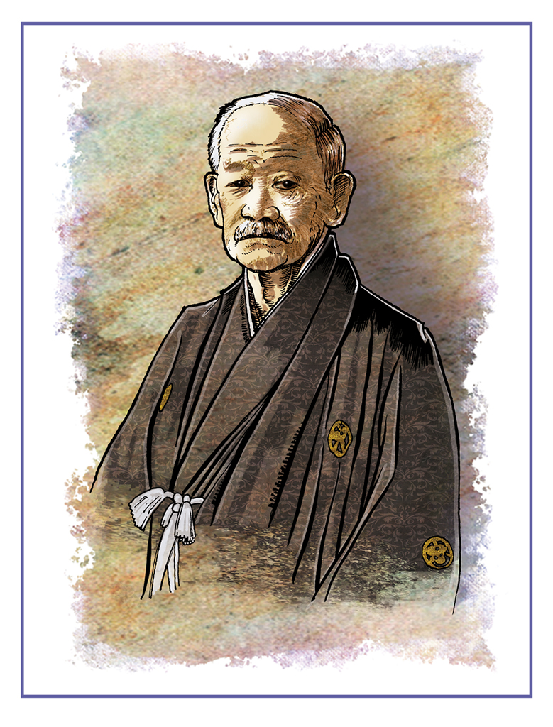 Minotaurus-Vormgeving-Portretillustratie-Jigoro-KANO