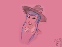 Meisje met het Blauwe haar